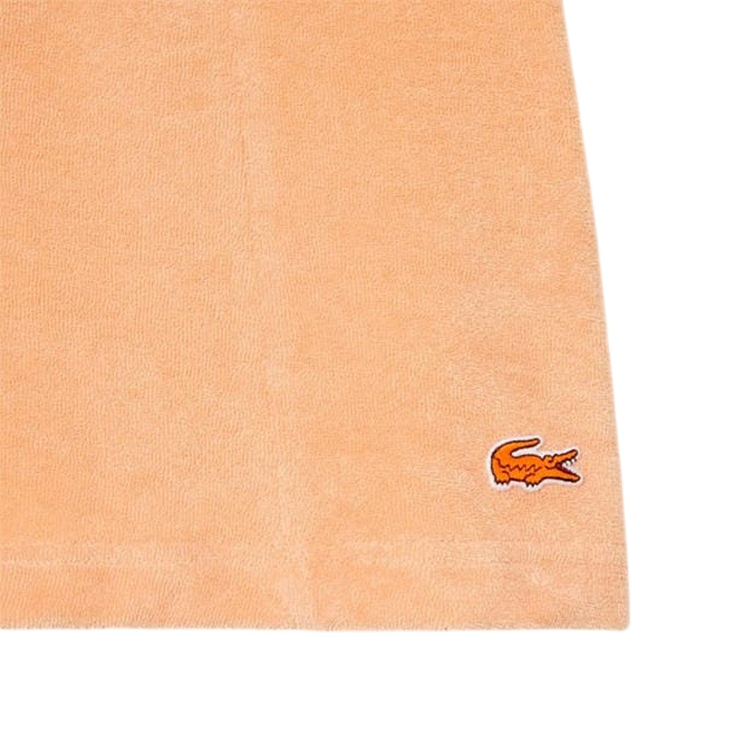 Orange - Side - Lacoste Womens-Ladies Fleece Shorts