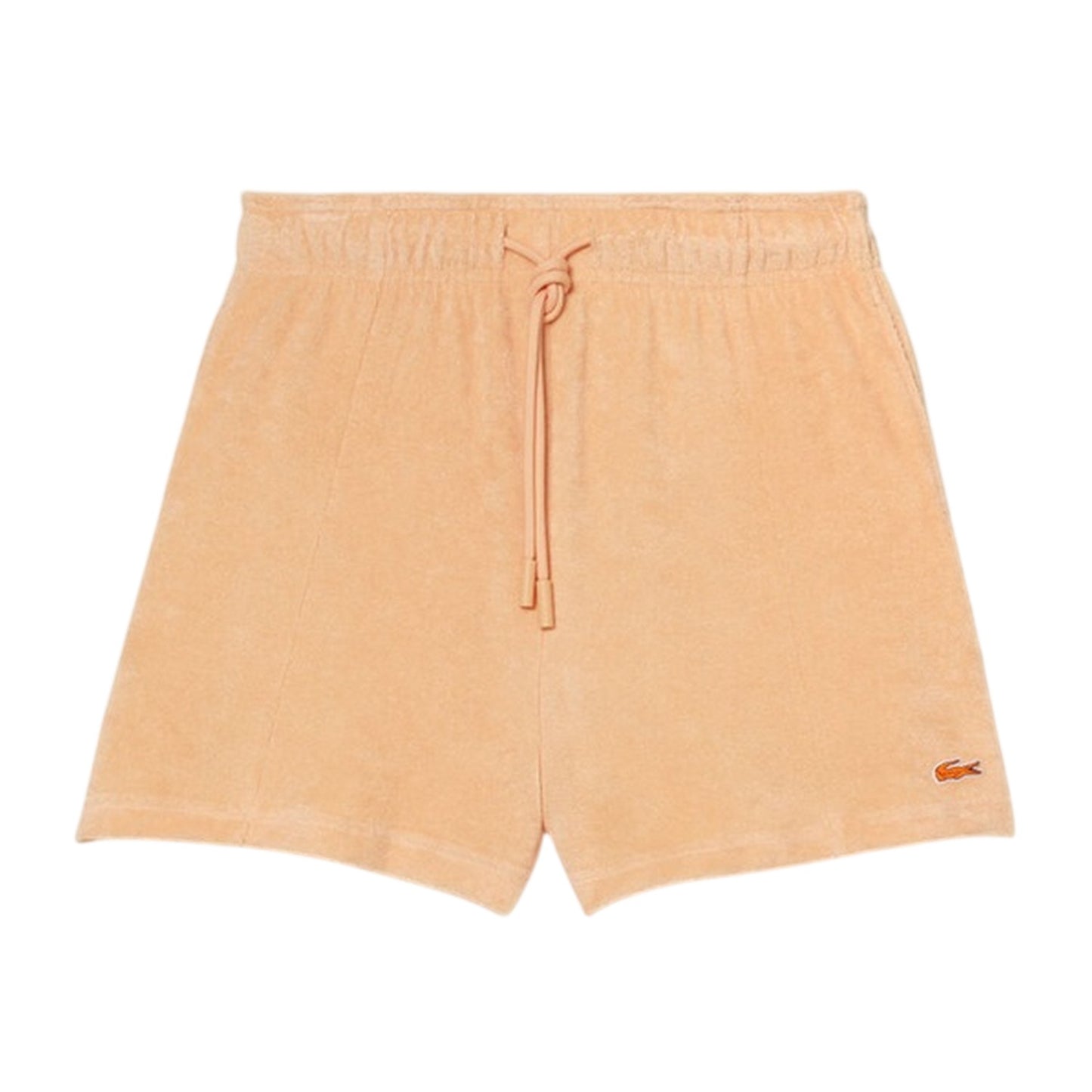 Orange - Front - Lacoste Womens-Ladies Fleece Shorts