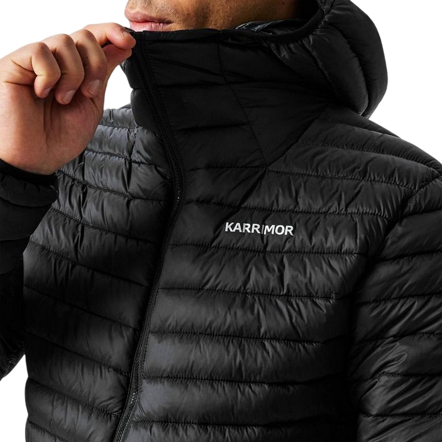 Black - Side - Karrimor Mens Hot Rock Outdoor Hooded Jacket