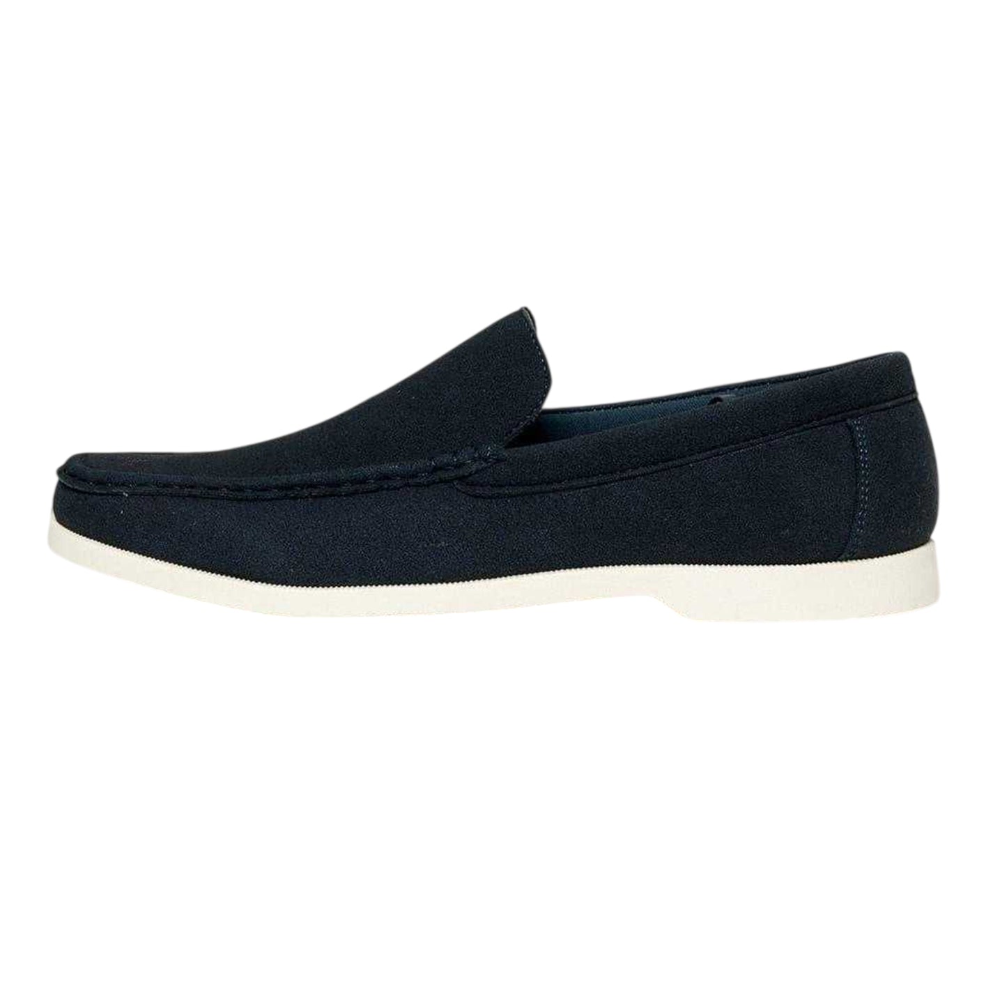 Navy - Back - Threadbare Mens Archibald Casual Loafers