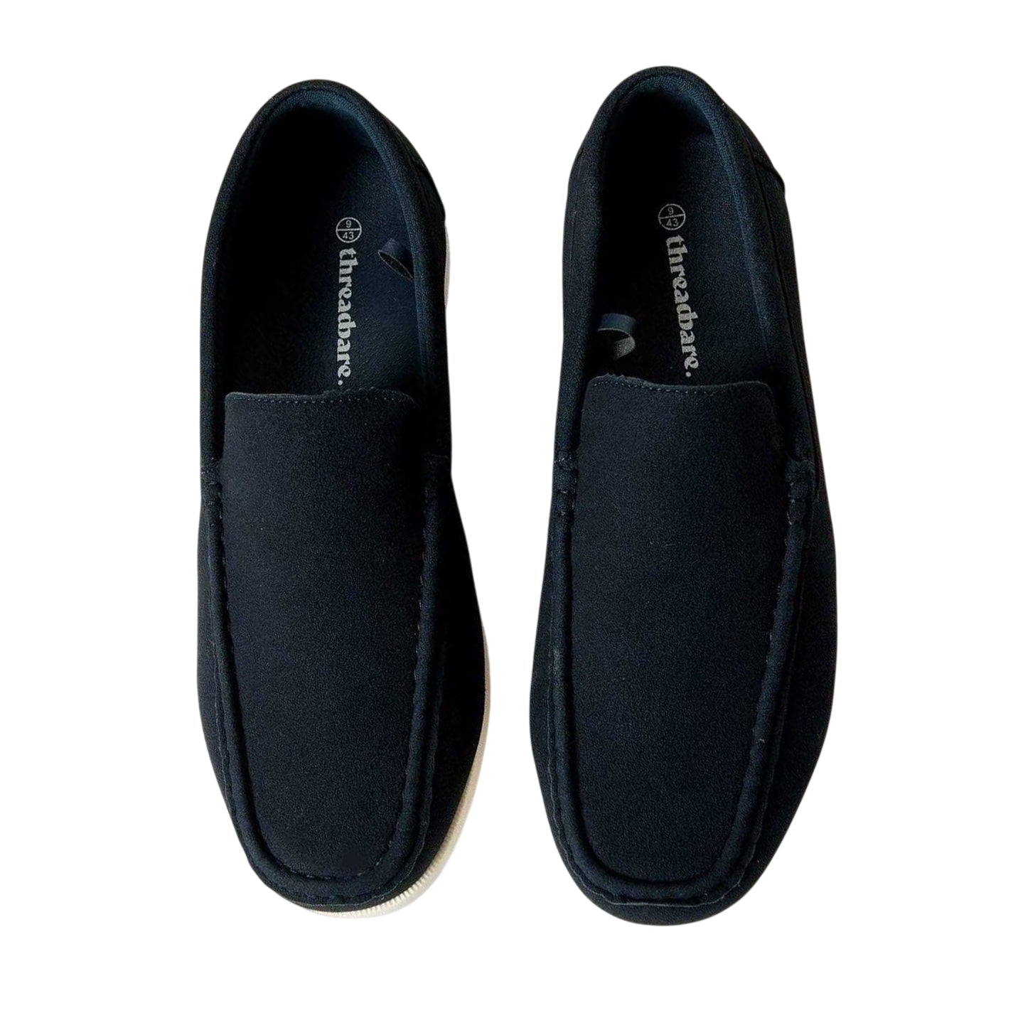 Navy - Side - Threadbare Mens Archibald Casual Loafers