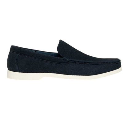 Navy - Front - Threadbare Mens Archibald Casual Loafers