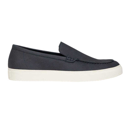 Navy - Front - Threadbare Mens Anthony Canvas Flat Loafers