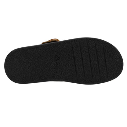 Warm Sand - Side - Clarks Womens-Ladies Aristella Suede Mules