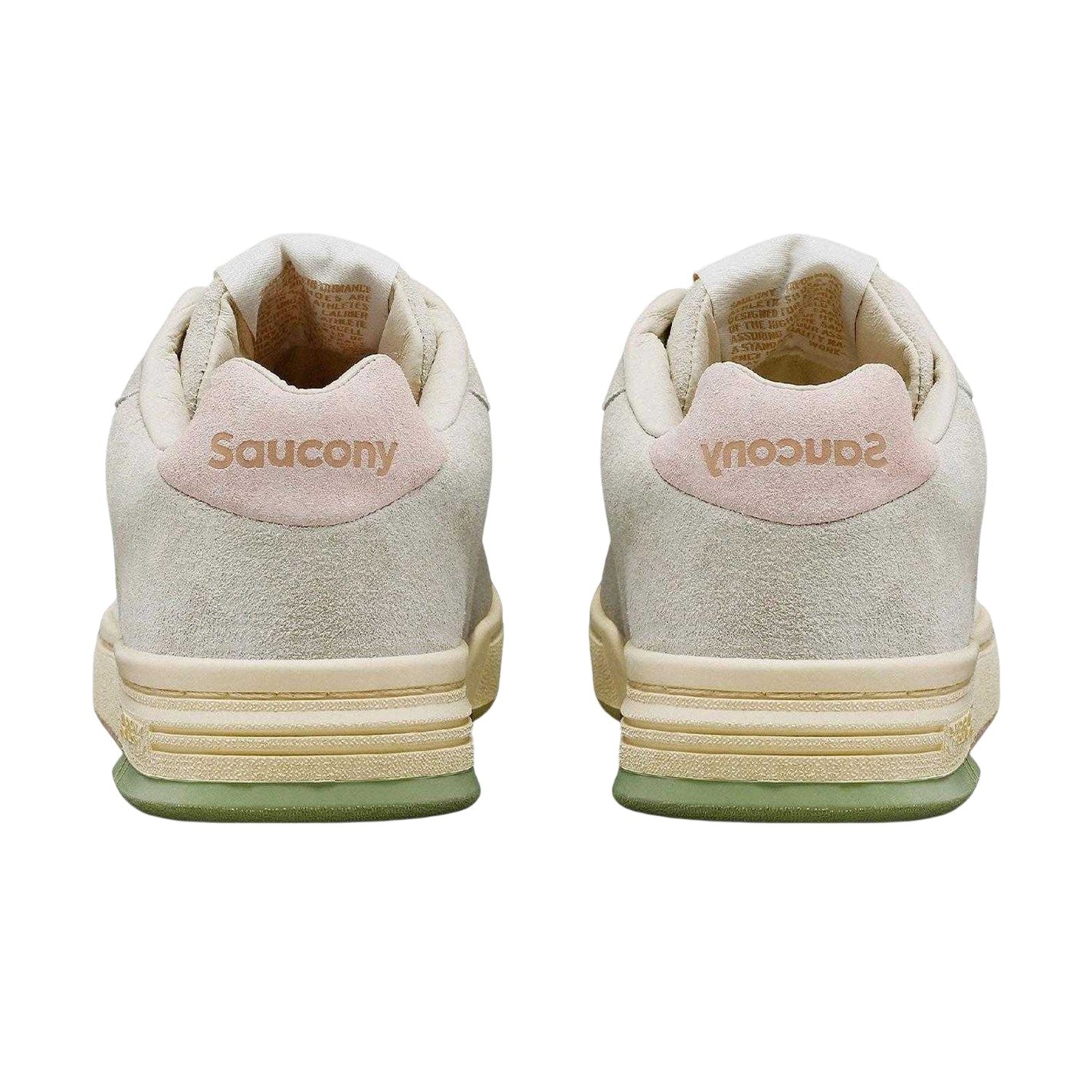 Beige - Back - Saucony Womens-Ladies Suede Low Trainers