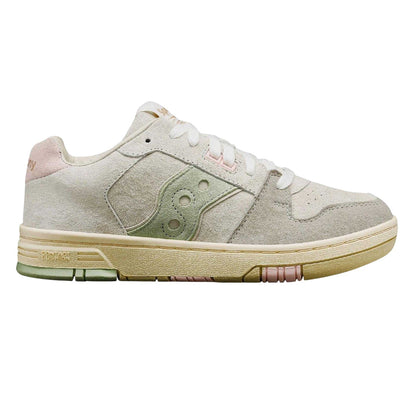 Beige - Front - Saucony Womens-Ladies Suede Low Trainers