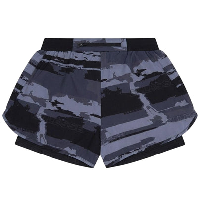 Multicoloured - Back - Ellesse Womens-Ladies Tourno Camo Cycling Shorts
