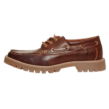 Brown - Back - Threadbare Mens Loafers