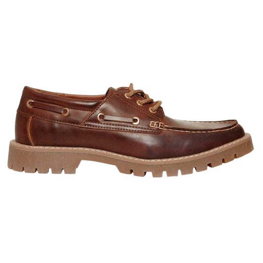 Brown - Front - Threadbare Mens Loafers