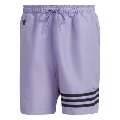 Lavender - Front - Adidas Mens Originals 3 Stripes Regular Swim Shorts