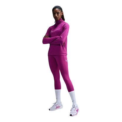 Hot Fushia - Lifestyle - Nike Womens-Ladies Dri-FIT Mid Rise Leggings