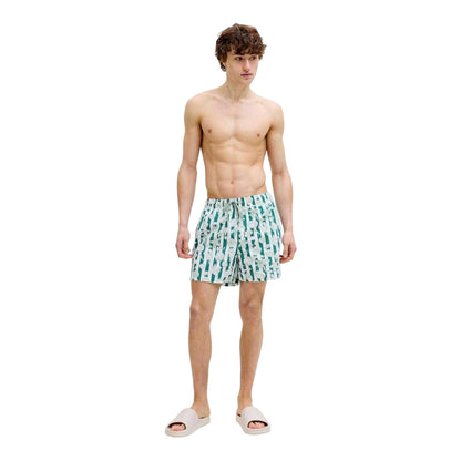 Green - Lifestyle - Jack And Jones Mens Seashell Swim Shorts