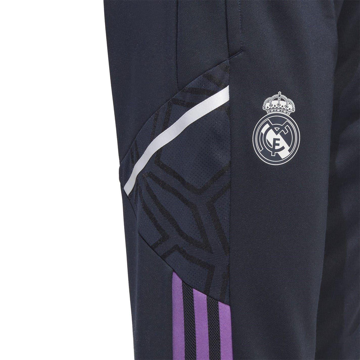 Night Navy - Side - Adidas Womens-Ladies Condivo 22 Real Madrid CF Training Tracksuit Bottoms