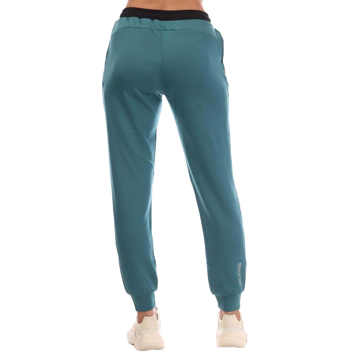 Teal - Back - Skins Womens-Ladies Series-3 Jogging Bottoms