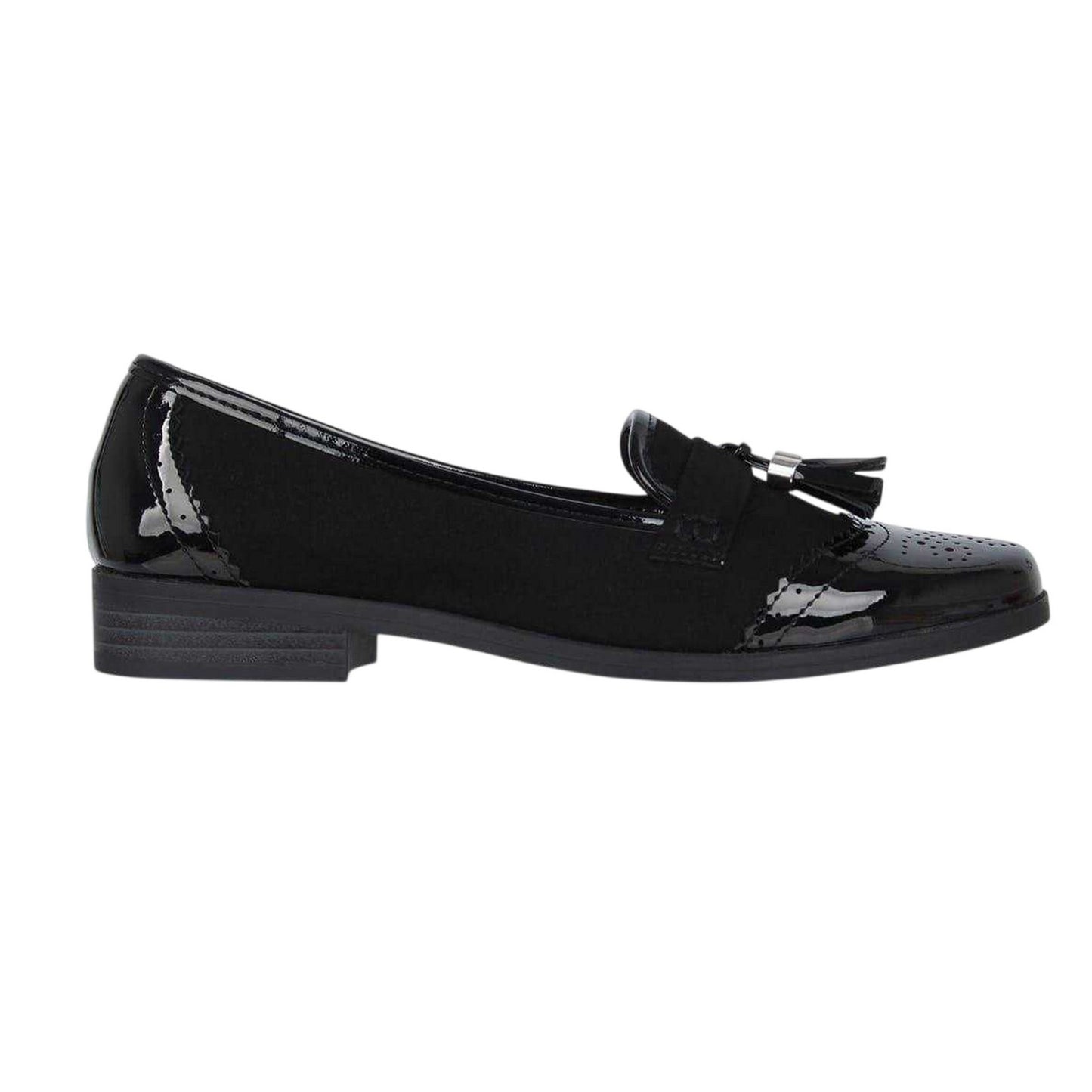 Black Patent - Front - Miso Womens-Ladies Tasha Loafers