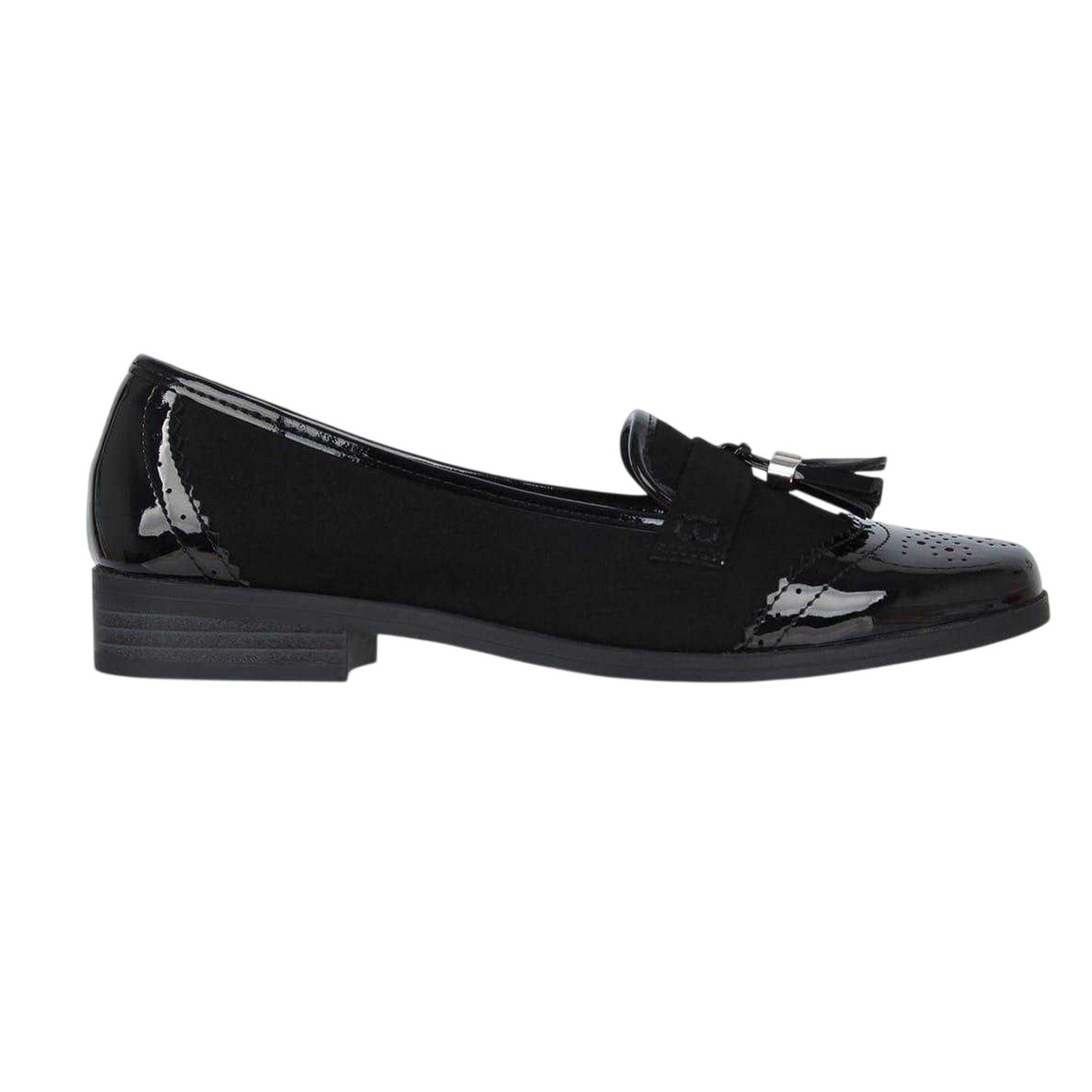 Black Patent - Front - Miso Womens-Ladies Tasha Loafers