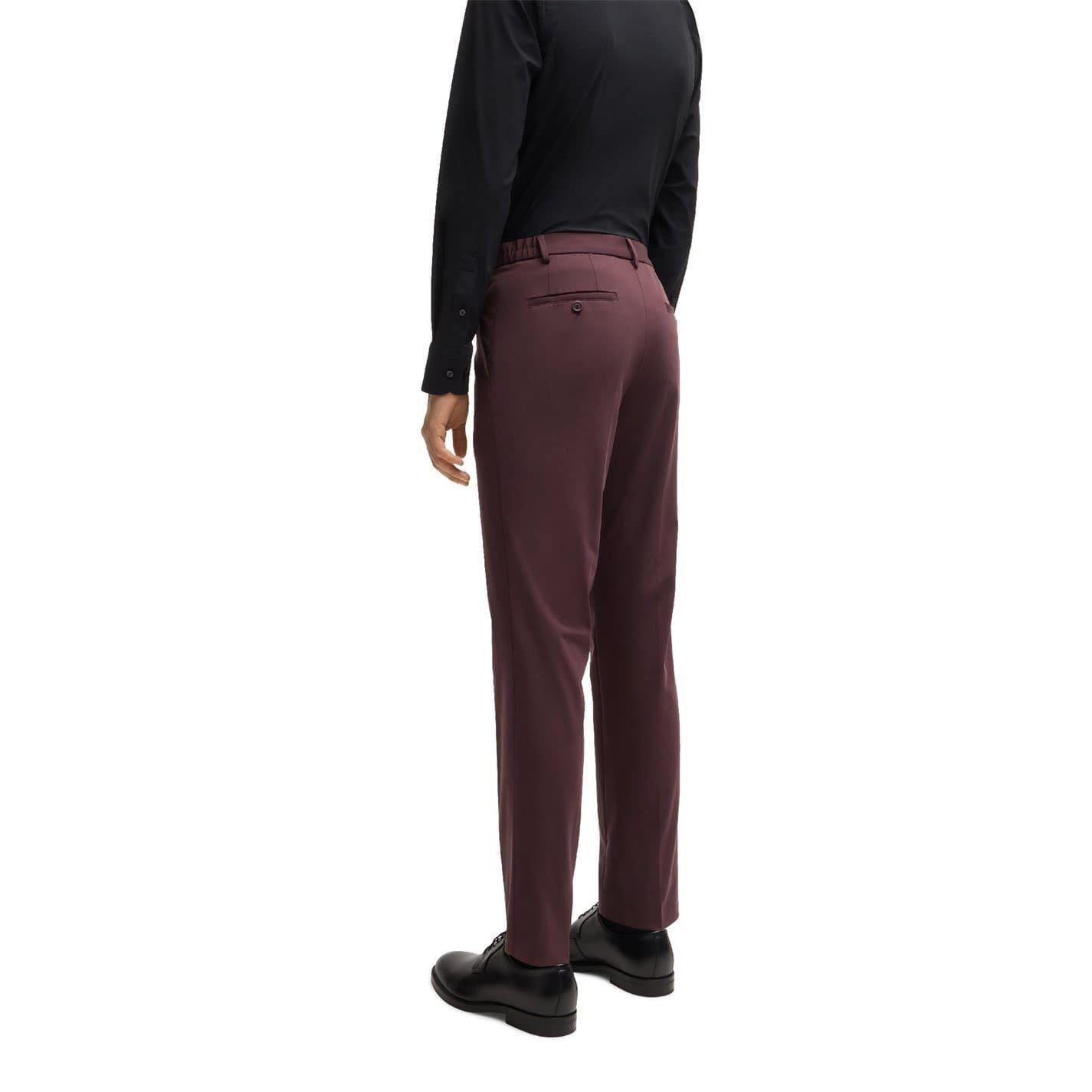 Red - Back - Boss Mens Genius Chinos