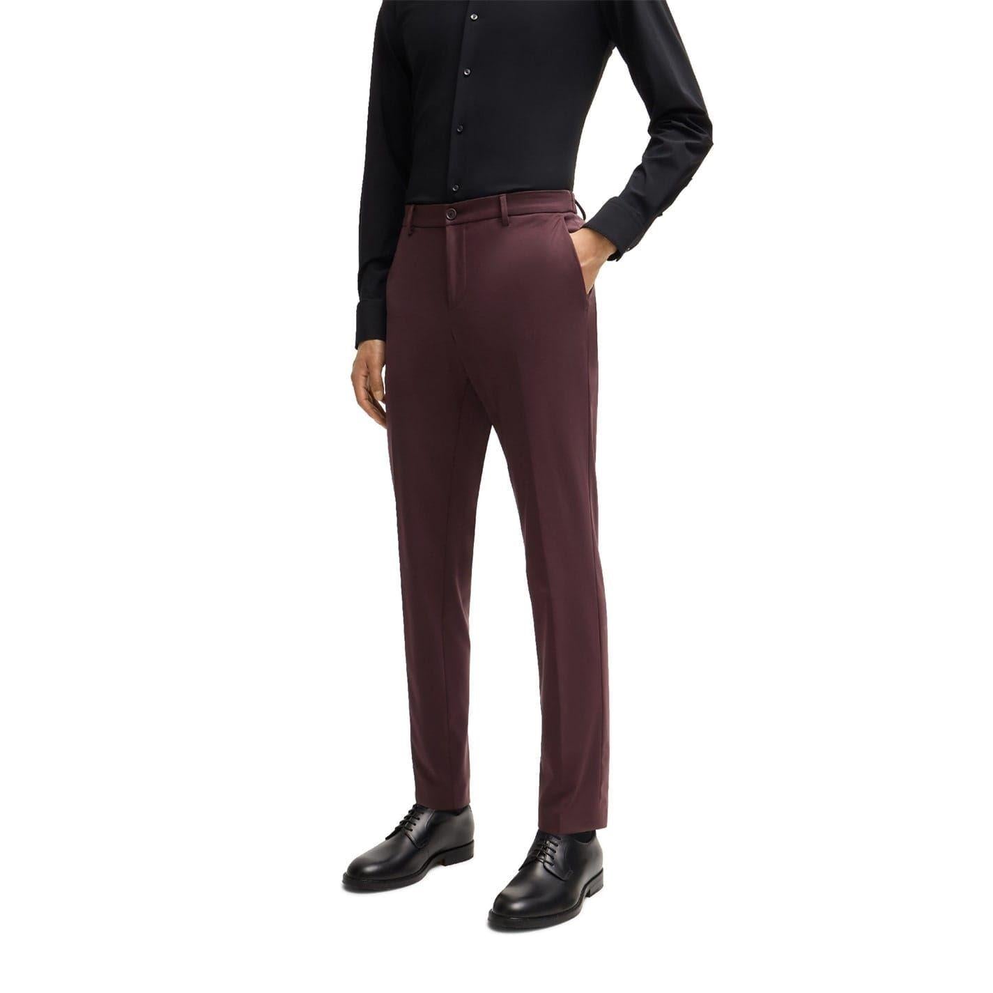 Red - Side - Boss Mens Genius Chinos