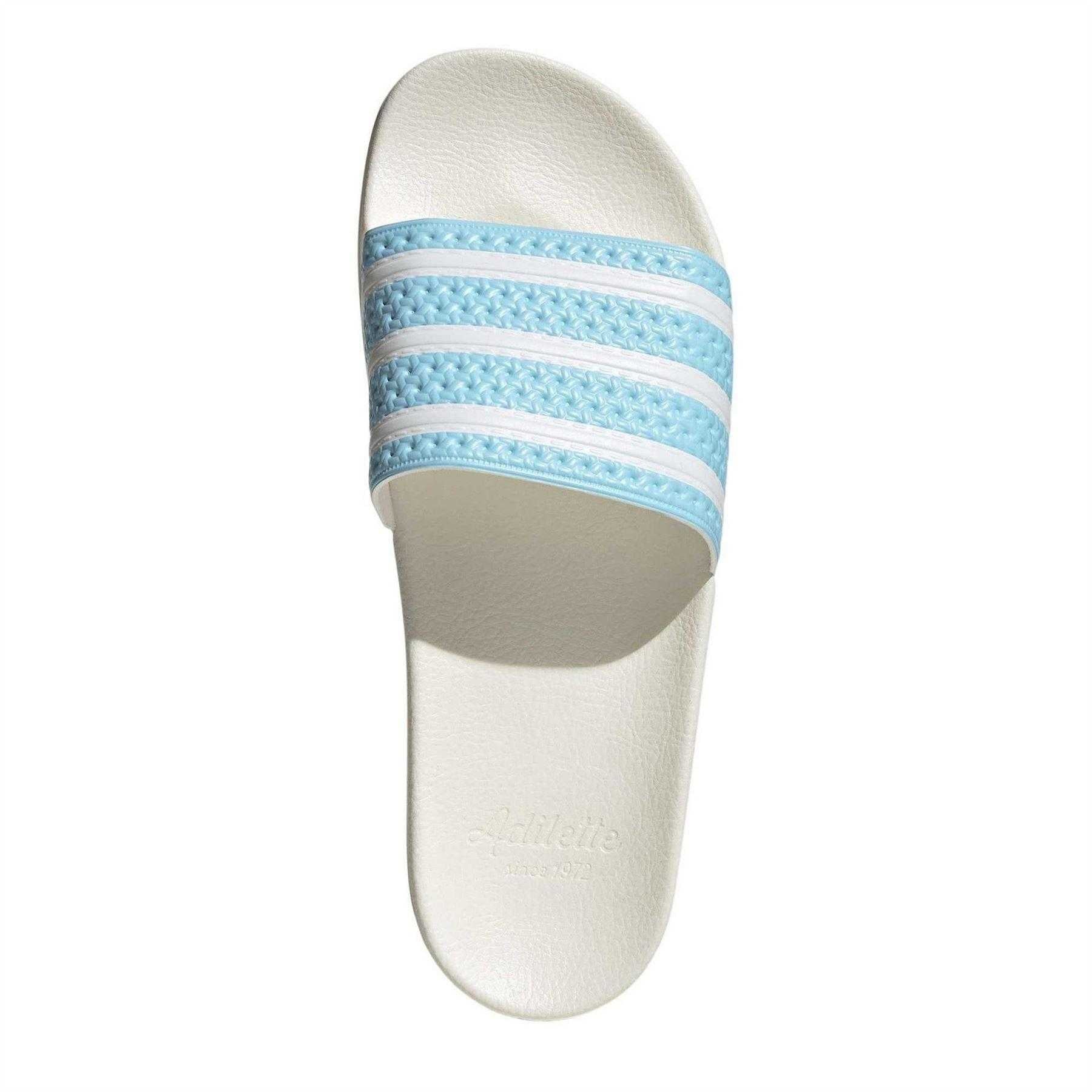 Bliss Blue - Lifestyle - Adidas Mens Adilette Striped Sliders