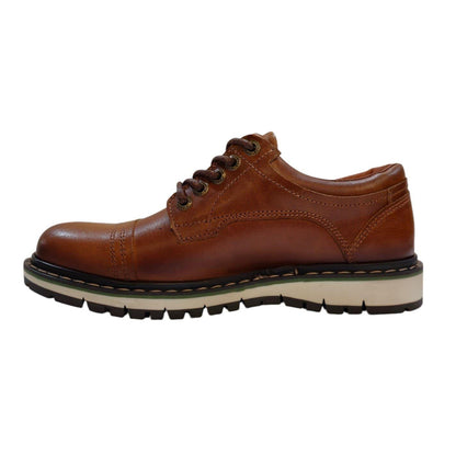 Tan - Side - Firetrap Boys Aubin Mess Leather Shoes
