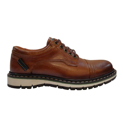 Tan - Front - Firetrap Boys Aubin Mess Leather Shoes