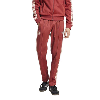 Red - Pack Shot - Adidas Mens Originals FC Bayern Munich Tracksuit Bottoms