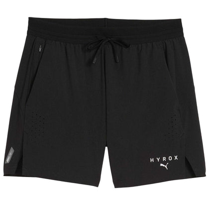 Black - Front - Puma Mens Hyrox DryElite Fitness Shorts