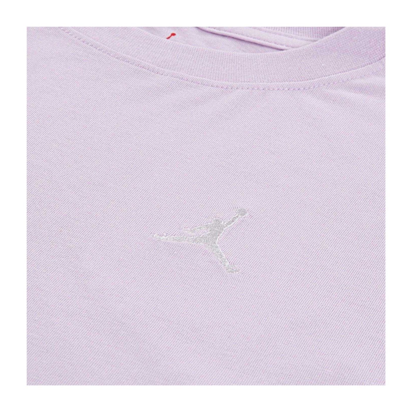 Lilac - Side - Nike Girls Logo Crop T-Shirt