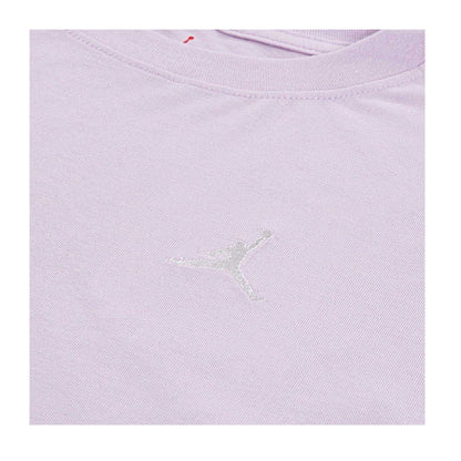 Lilac - Side - Nike Girls Logo Crop T-Shirt