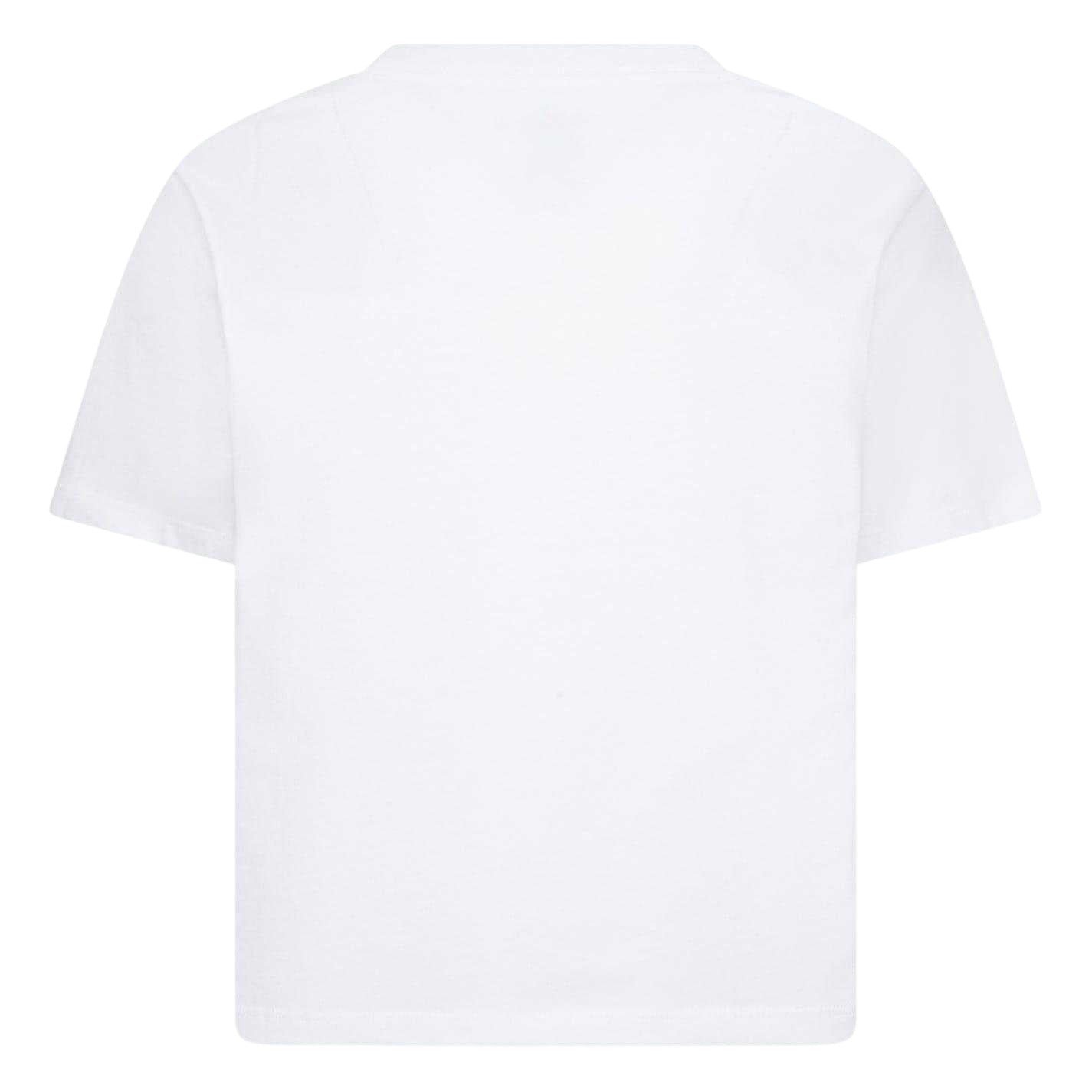 White-Black - Back - Nike Girls Logo Crop T-Shirt