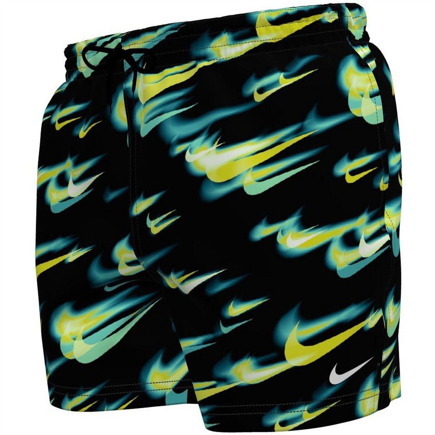 Black-Green - Front - Nike Mens Breaker Swim Shorts