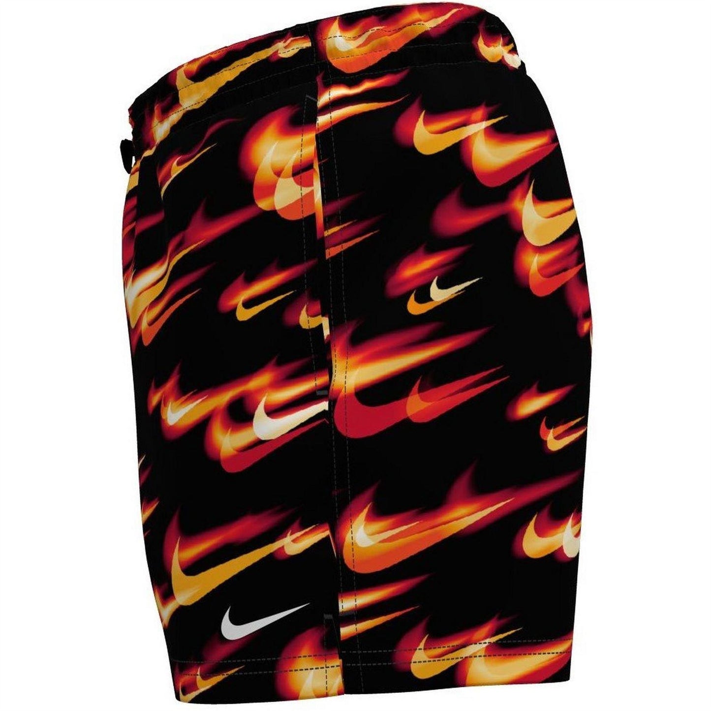 Black-University Red - Side - Nike Mens Breaker Swim Shorts