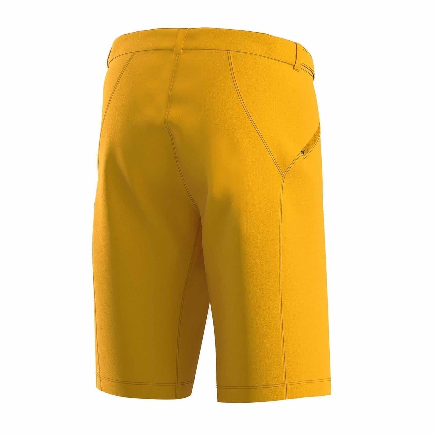 Yellow - Back - Bicycle Line Mens Ostiglia 2 Baggy Cycling Shorts