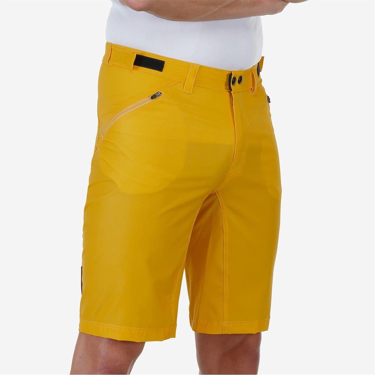 Yellow - Side - Bicycle Line Mens Ostiglia 2 Baggy Cycling Shorts