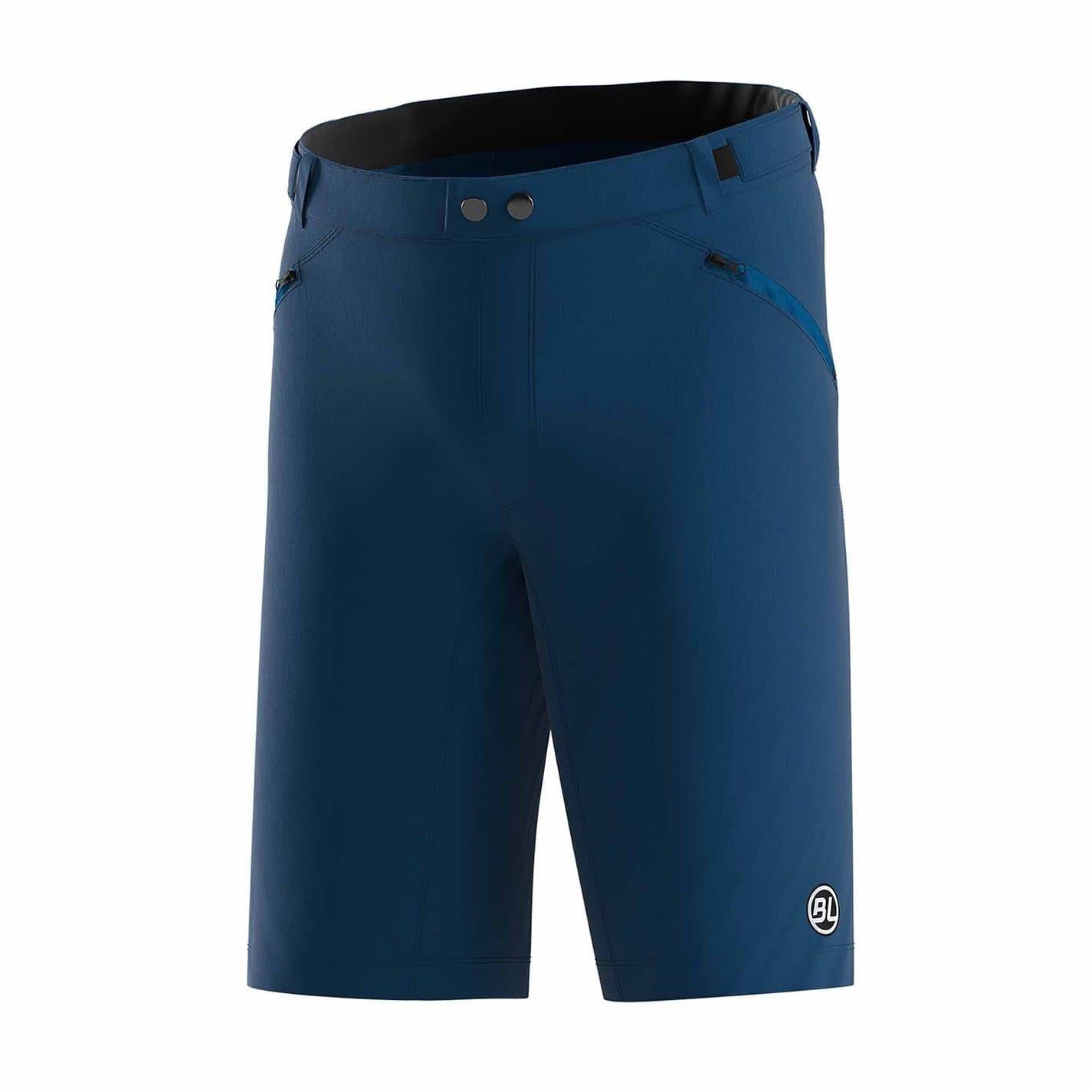 Blue - Front - Bicycle Line Mens Ostiglia 2 Baggy Cycling Shorts