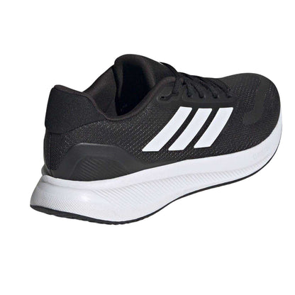 Black-White - Back - Adidas Mens Falcon Mesh Trainers