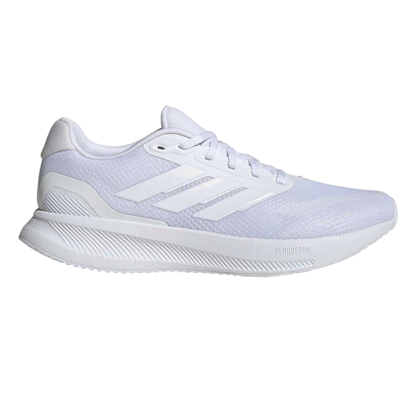 White - Front - Adidas Mens Falcon Mesh Trainers