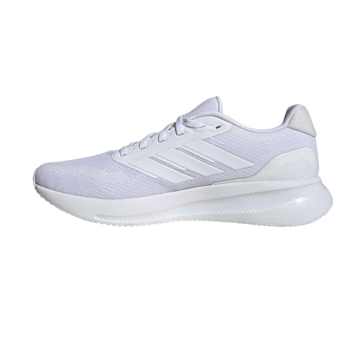 White - Side - Adidas Mens Falcon Mesh Trainers