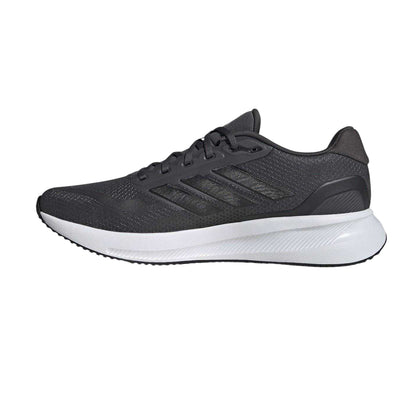 Grey-White - Side - Adidas Mens Falcon Mesh Trainers