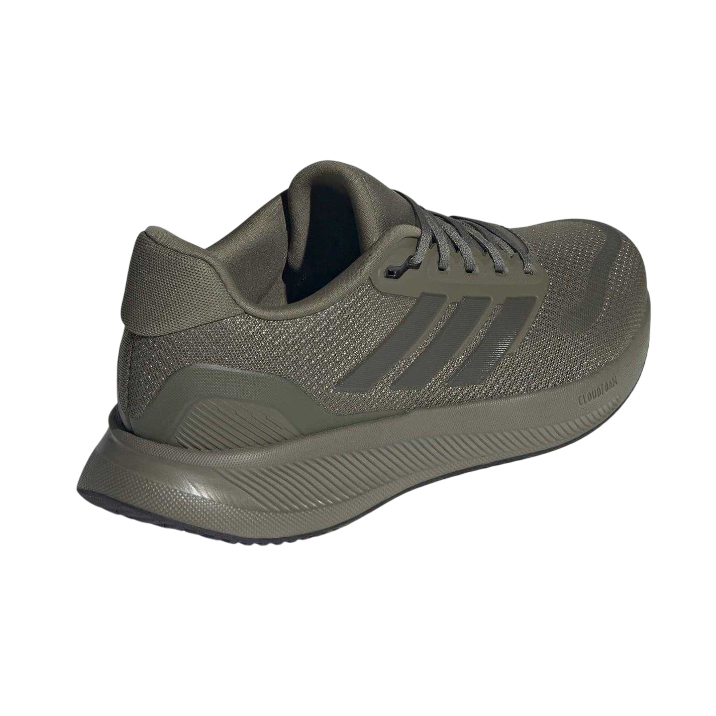 Olive-Black - Back - Adidas Mens Falcon Mesh Trainers