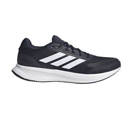 Navy-White - Front - Adidas Mens Falcon Mesh Trainers
