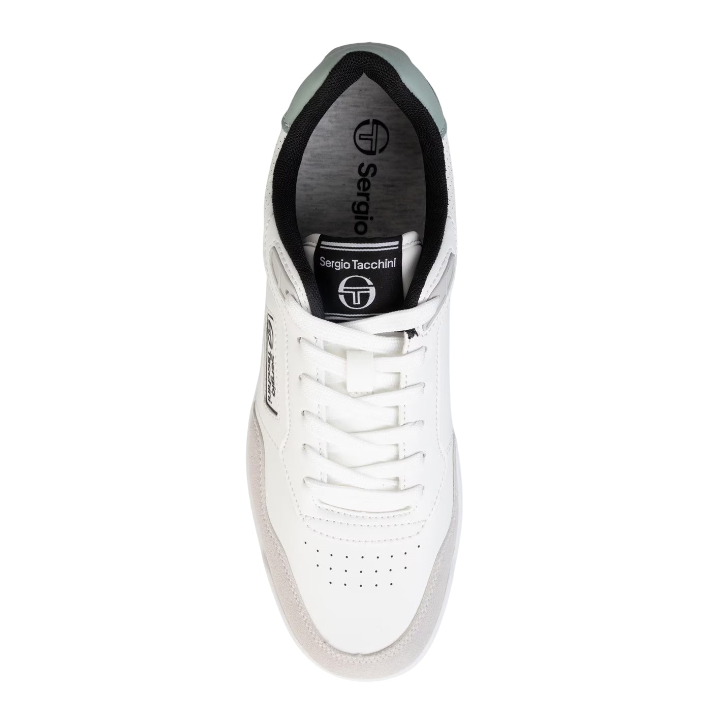 White - Lifestyle - Sergio Tacchini Mens Livorno Leather Trainers