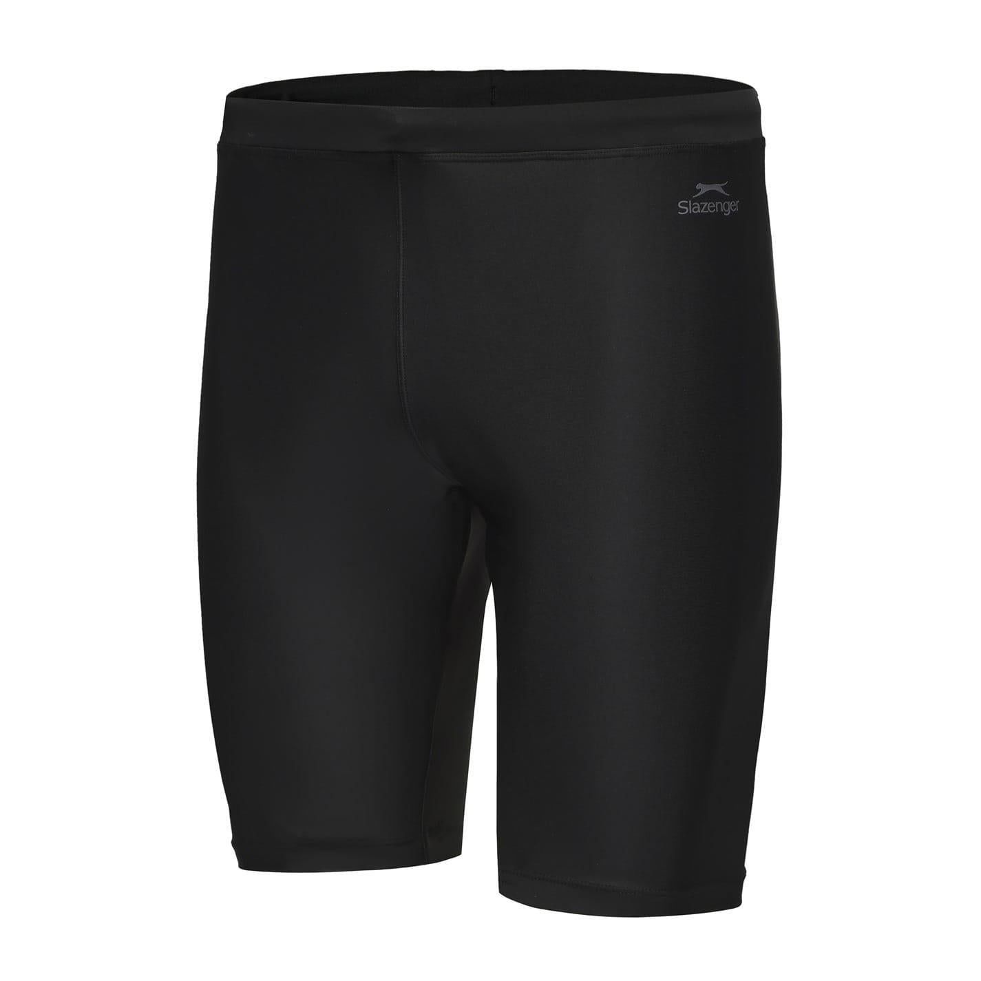 Black - Side - Slazenger Mens Elasticated Waist Swimwear