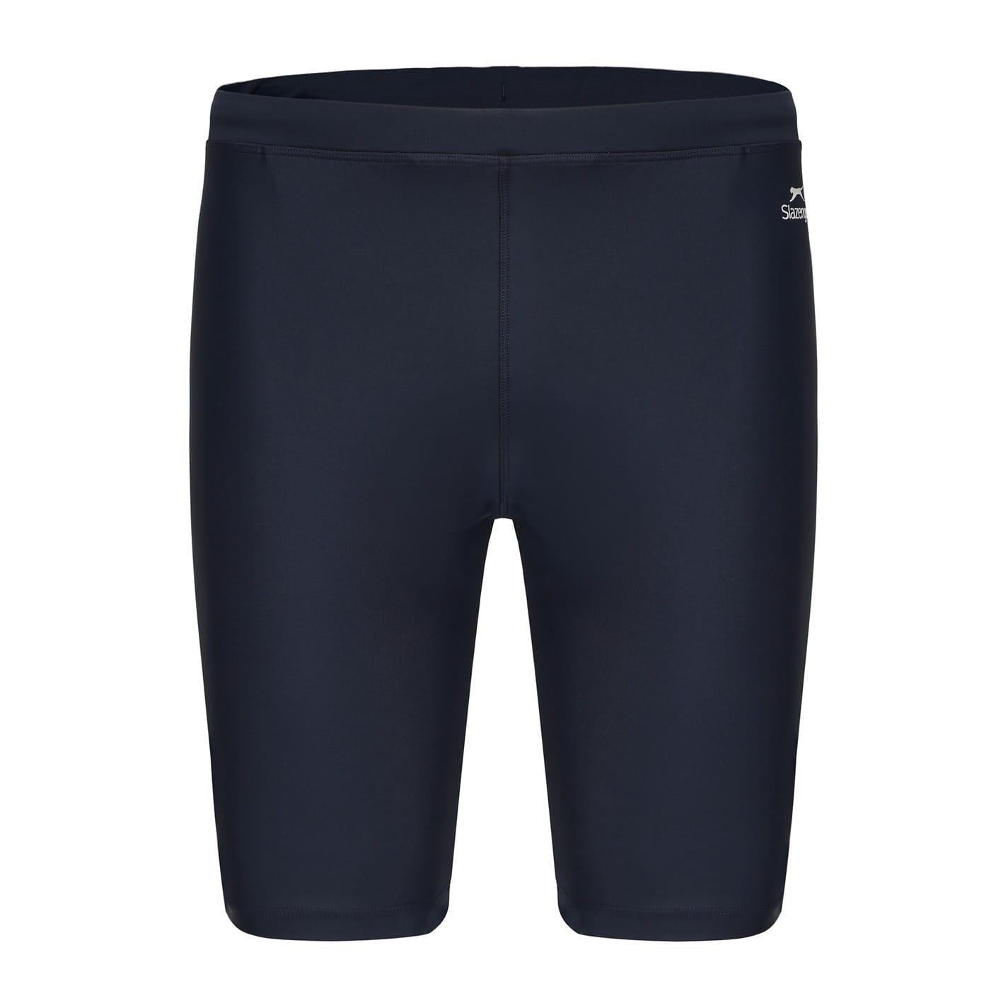 Navy - Front - Slazenger Mens Elasticated Waist Swimwear
