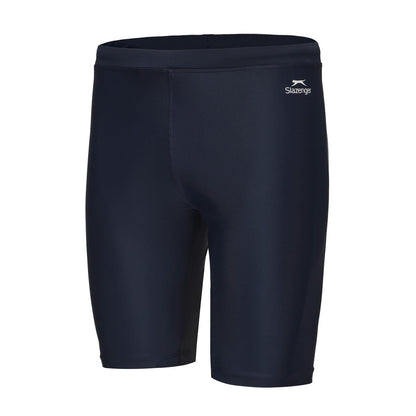 Navy - Side - Slazenger Mens Elasticated Waist Swimwear