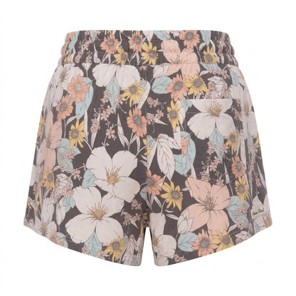 Brown-White-Multicoloured - Back - PJ Salvage Womens-Ladies Salvage Floral Relaxed Fit Shorts