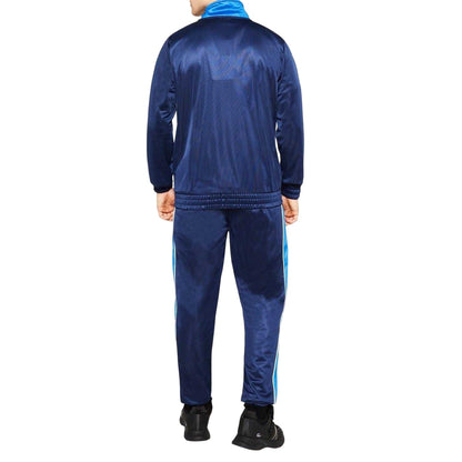 Royal Blue-White - Pack Shot - Slazenger Mens Chevron Lightweight Tracksuit Set