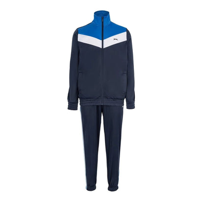 Royal Blue-White - Front - Slazenger Mens Chevron Lightweight Tracksuit Set