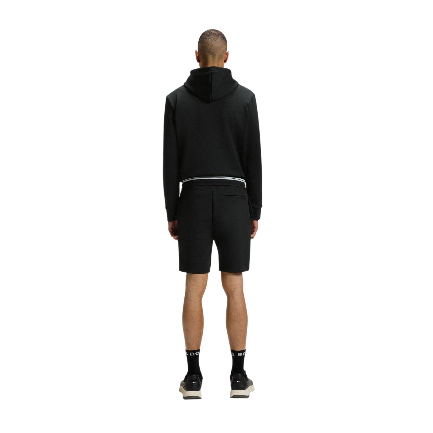 Black - Back - Boss Mens Zone Shorts