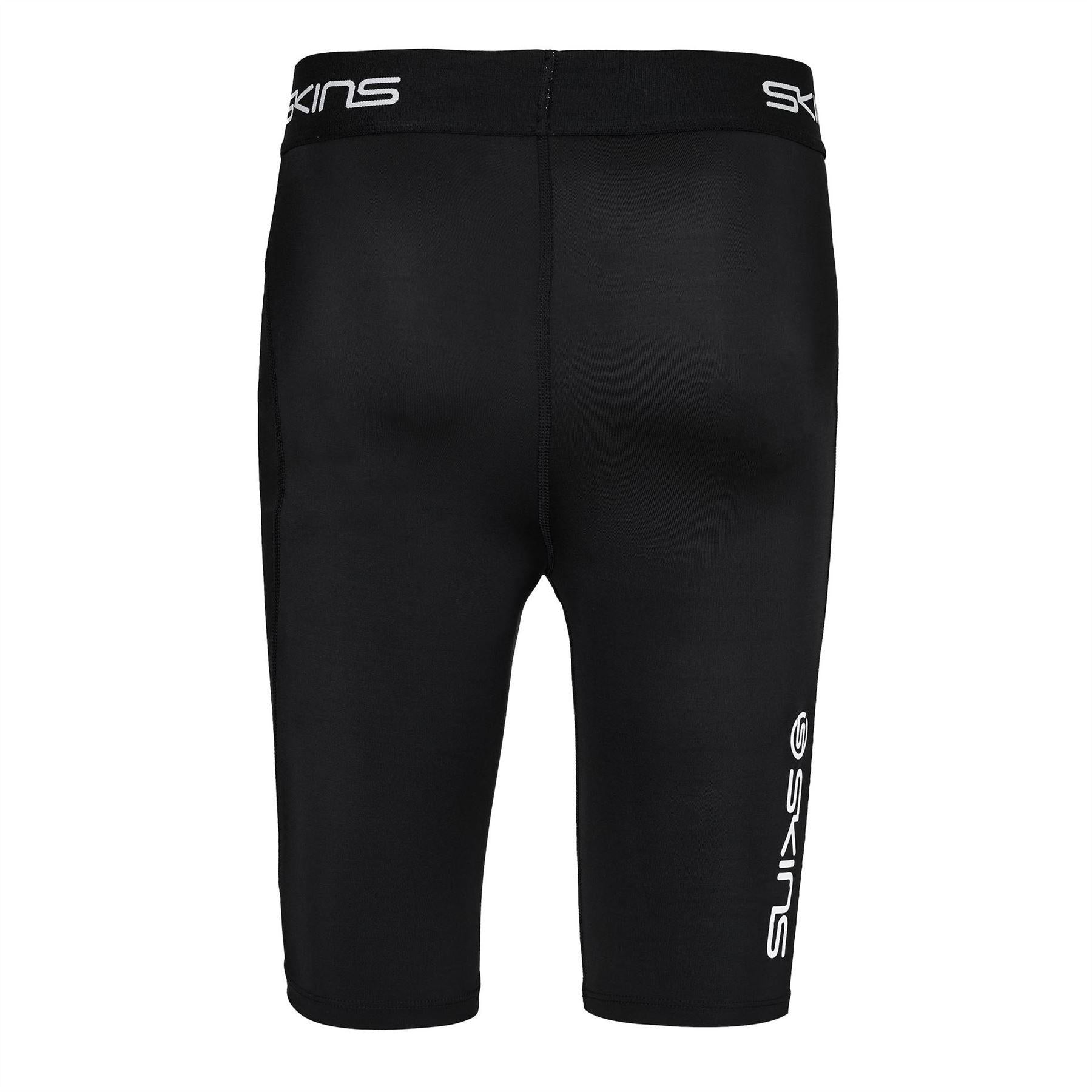 Black - Back - Skins Mens Series-1 Fitted Compression Shorts